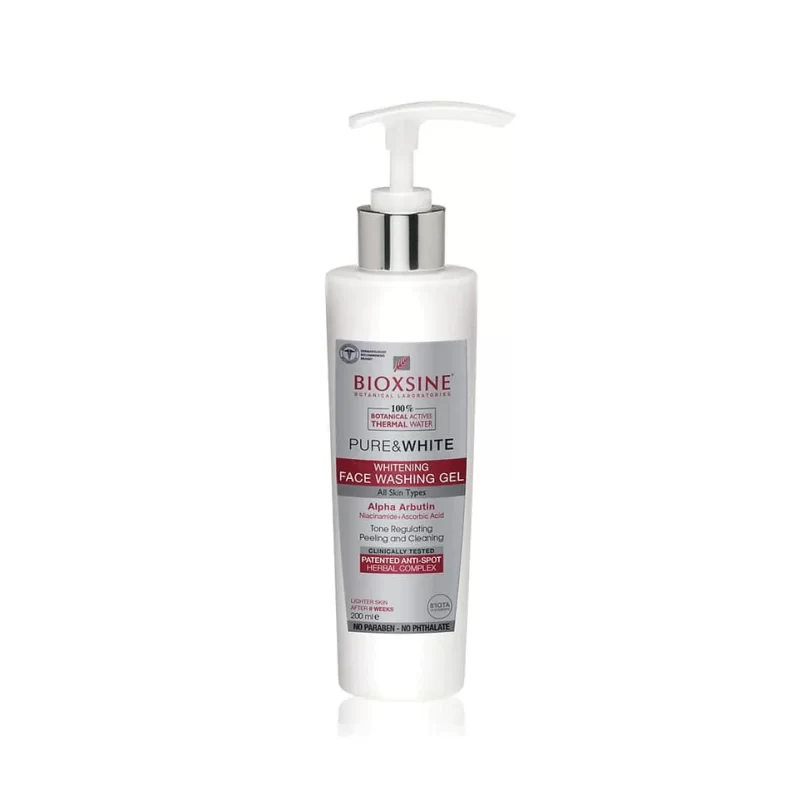Bioxsine Pure & White Whitening Face Wash Gel - 200ml